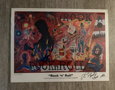 David SCHWARTZ- SIGNED "ROCK N ROLL&rdquo; Color Poster 2012 ARTZ works