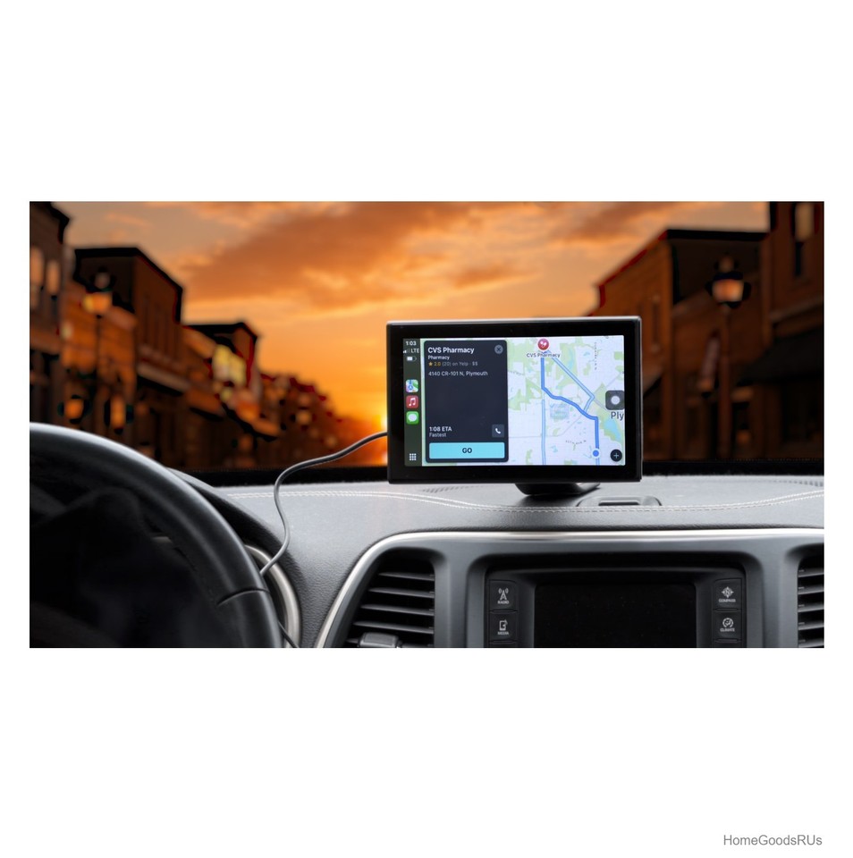 Display/screen Riado Wireless Car Play Android Auto Display 7 Inch Touch Screen Portable Car ...