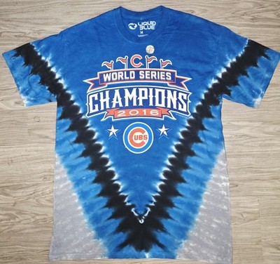 LIQUID BLUE CHICAGO CUBS WOLD SERIES CHAMPIONS 2016 SIZE M TSHIRT NEW UNWORN