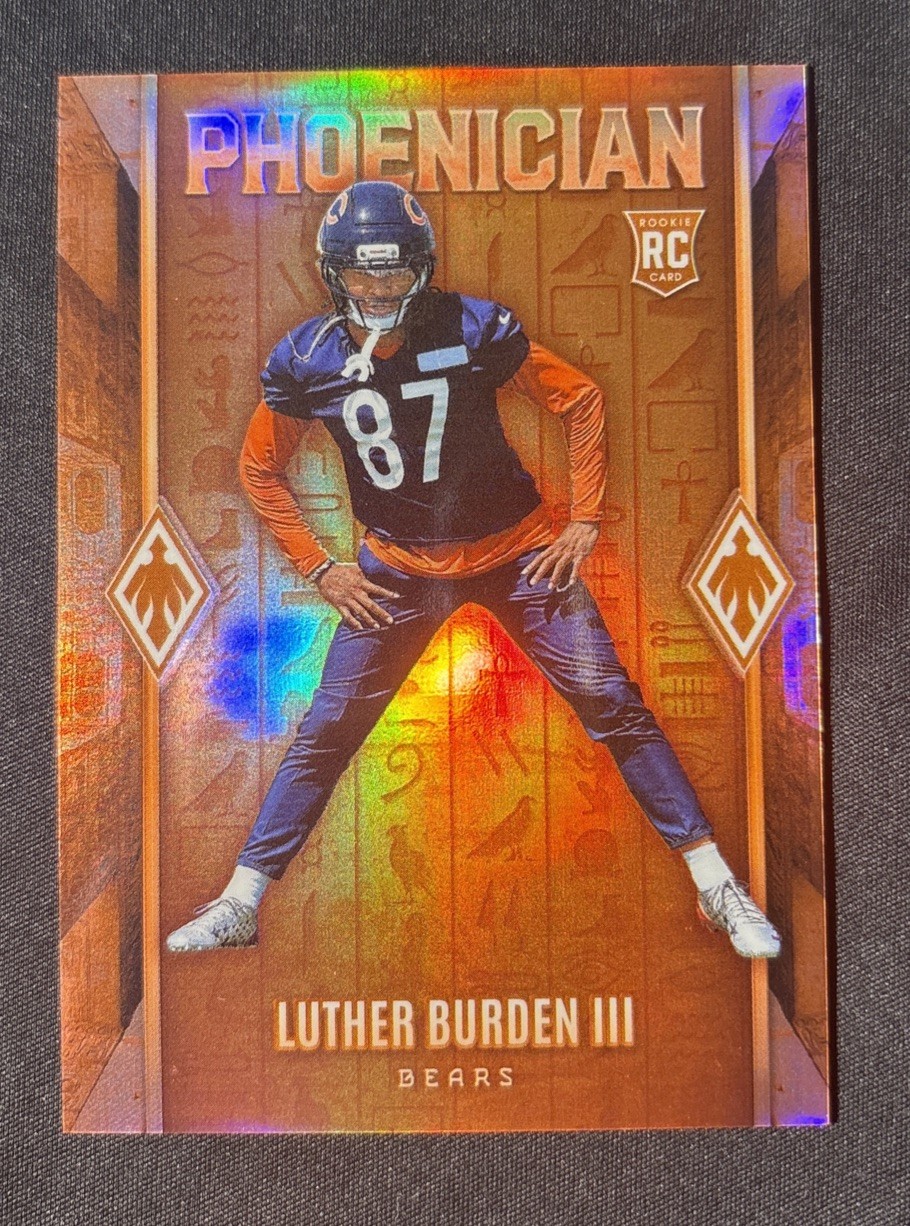 Luther Burden III 2025 Panini Phoenix Phoenician #24 Rookie Case Hit SP Bears