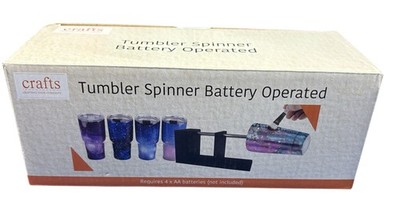 Crafts Tumbler Spinner Battery Operated DIY Cup Turner Epoxy Glitter New