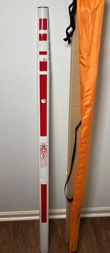 Senshin 25’ Telescoping Survey Elevation Grade Rod. Works With Crain, Leica, Etc - product listing photo