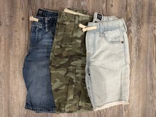 Gap Kids Shorts Boys Medium/8, Lot Of 3, Denim/Camo