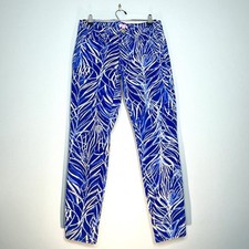 LILLY PULITZER South Ocean Skinny Crop Early Riser Pants Twilight Blue Size 4
