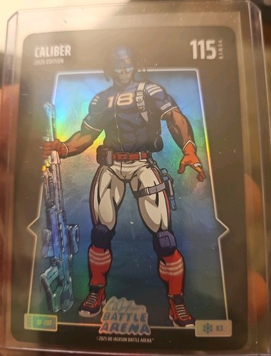 Bo Jackson Battle Arena Caliber First Edition Ice Battlefoil Caleb Williams