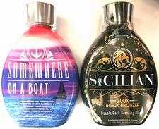 The Sicilian Indoor Tanning Bed Lotion & Somewhere On A Boat Accelerator Lotion