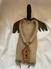 Dan DiPaolo Angels Crow With Birdhouse Made Of Wood Cloth Tin Primitive Folk Art