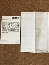 Miele Anleitung 06935500 und Schaltbild 06753632 für G 1222 Geschirrspüler