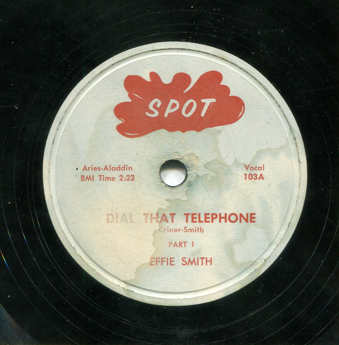 EFFIE SMITH (Dial That Telephone / Part 2 ) POP 78 RPM