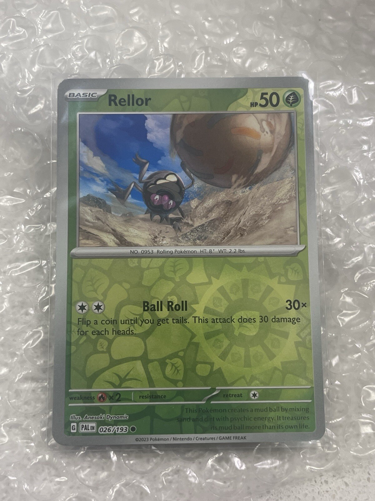 Pokémon TCG - Rellor 026/193 - Paldea Evolved - Reverse Holo NM