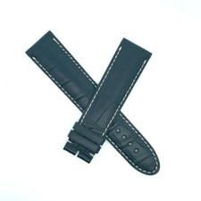 Montblanc 22mm x 20mm Black Alligator Leather Watch Band Strap FTB