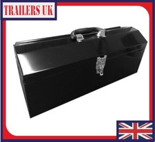 Image of Toolbox Steel Barn Style Top 19" x 6" x 6.5" Black Finish C/W Plastic Tray