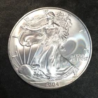 2004 Uncirculated American Silver Eagle US Mint Issue 1oz Pure Silver #o222