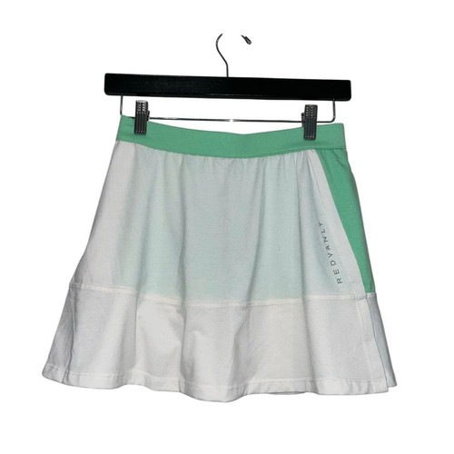 Redvanly Decatur Pull On Skort weiß grün Golf Tennis Pickleball Größe Small - Bild 2 von 10