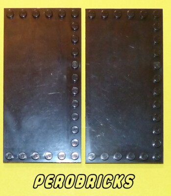 Lego Basic Technik Technic 2 Platten schwarz 6x12 #6178