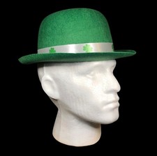 Novelty St. Patrick's Hat Green with 4 Leaf Clover Hatband