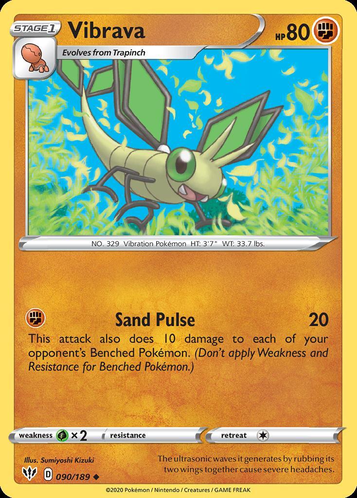 Pokemon Vibrava (90/209) Darkness Ablaze LP