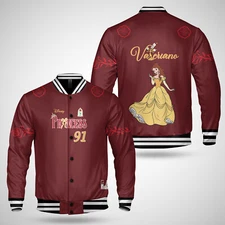 Personalized Name & Number Belle Princess Beauty And The Beast Jacket