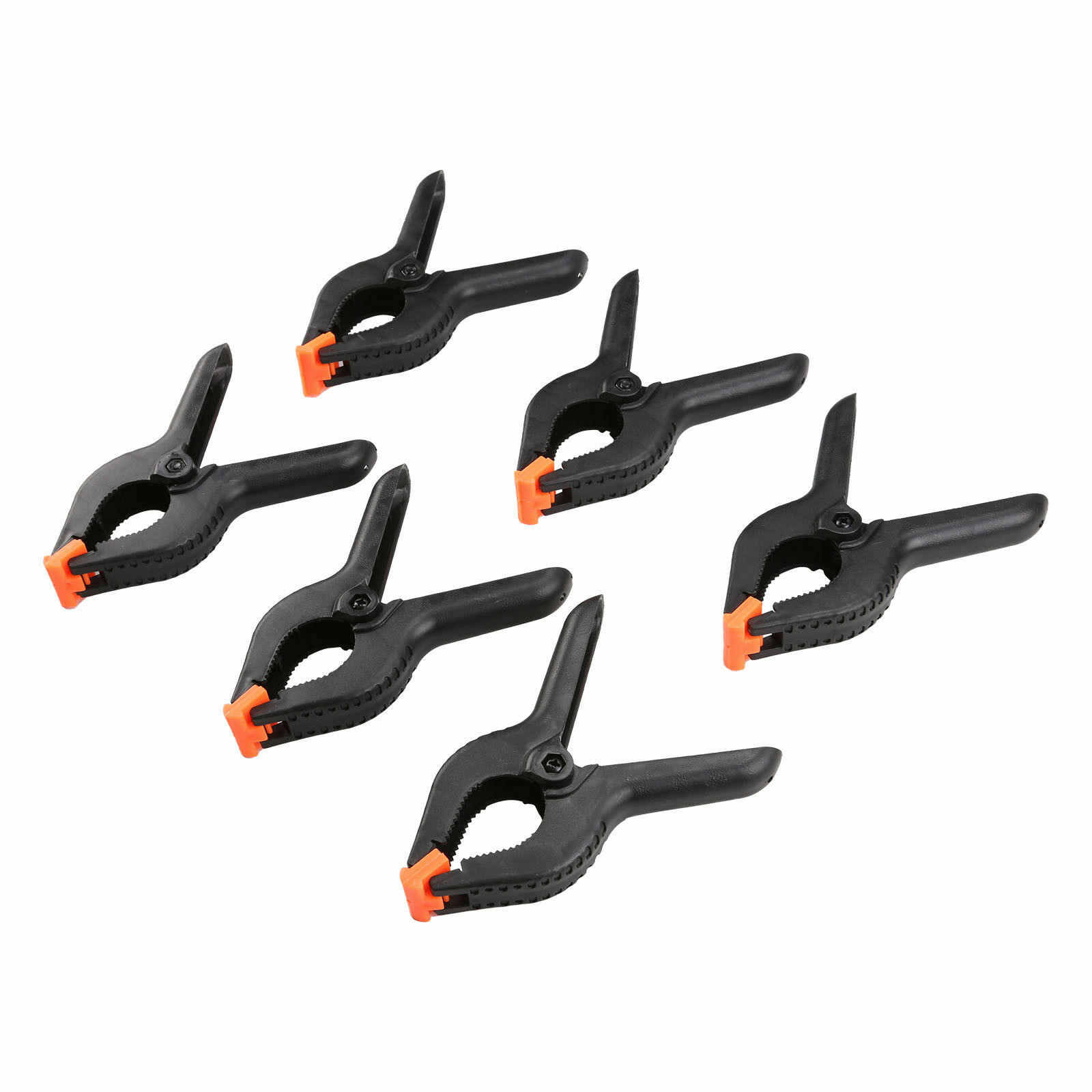 6 X Large 6'' Plastic Spring Clamps Market Stall Tarpaulin Cover Clips