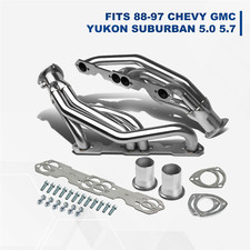 EXHAUST HEADER FOR 1988-1997 CHEVY GMC PICKUP 5.0/5.7L YUKON SUBURBAN PAIR STEEL