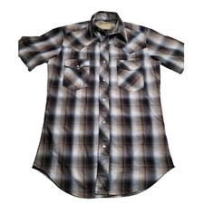 Wrangler Pearl Snap Short Sleeve Shirt Men's Small