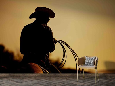 3D Man Handyman Sunset Character Wallpaper Wall Murals Removable Wallpaper