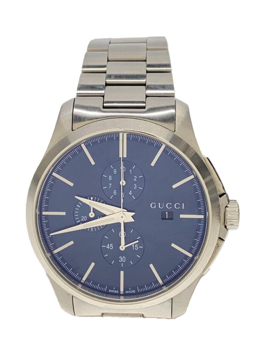 Gucci G Timeless 126.2 Watch Quartz 46mm Mens Blue Dial Gucci G Timeless 126.2 Watch Quartz 46mm Mens Blue Dial