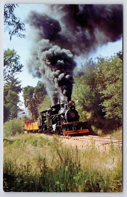 Felton California~Excursion Steam Passenger Train~Santa Cruz Mtns~c1960 Postcard