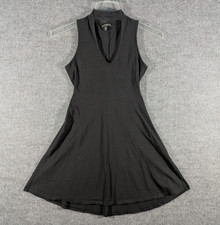 Express High Neck XS Keyhole Skater Dress Sleeveless Black Fit & Flare Party