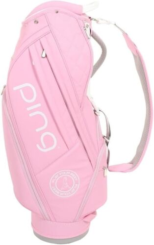 PING Golf Ladies Cart Caddy Bag SOFT PU 9 x 47 inch Pink CB-L2302 F/S From JP - Picture 5 of 7