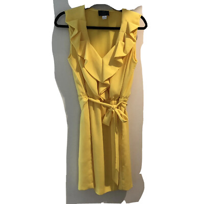 diane von furstenberg yellow silk dress Silk mid-length dress Diane Von Furstenberg Yellow size 4 US in Silk