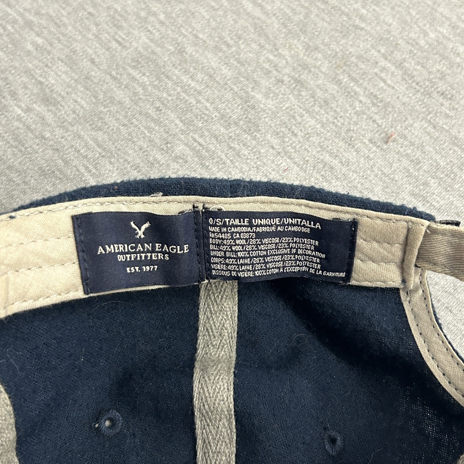 American Eagle Wool Adjustable Strap Compass Hat - image 6