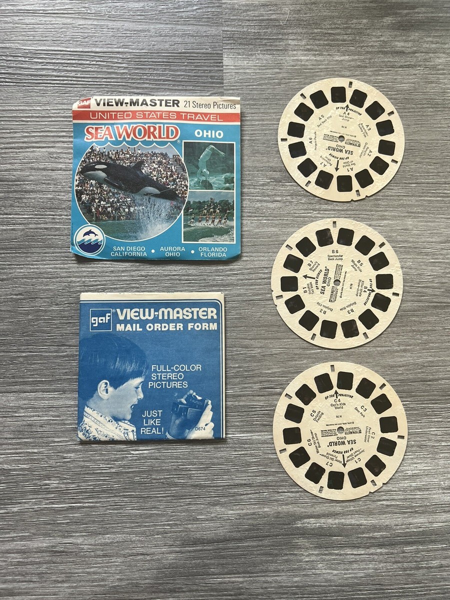 Vintage Sea World Ohio View-Master 3 Reels No Booklet H76 | eBay