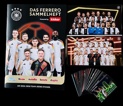Ferrero Scrapbook European Championship All 62 Stickers Complete Scrapbook Panini UEFA Euro 2024