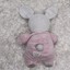Carters Bunny Rabbit Shabby Roses Pink Plush Rattle Soft Toy 9