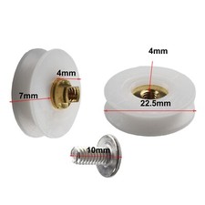 Pulley Shower Door Rollers Push Glass Door Hanging Wheel Shower Pulley