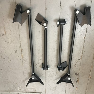 Deluxe HD Triangulated Rear Suspension Four 4 Link Kit for 55-64 GM Full Size LS