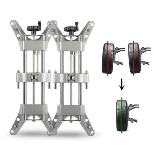 2pcs Wheel Alignment Rack Rim Clamp Mount for 11'' to 25'' Rim 4S Shop Tools