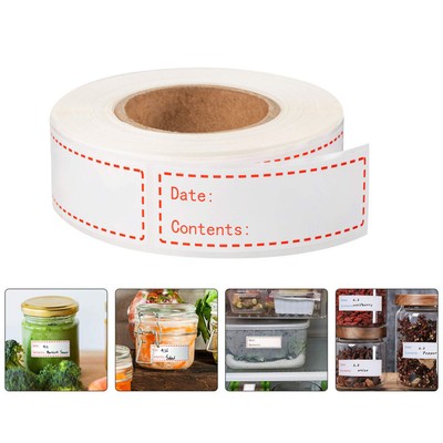 Gefrierschrank Papier Label Lebensmittel Lagerung Datum -Adhesive Datum