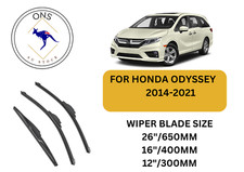 WIPER BLADES FOR HONDA ODYSSEY 2014-2021