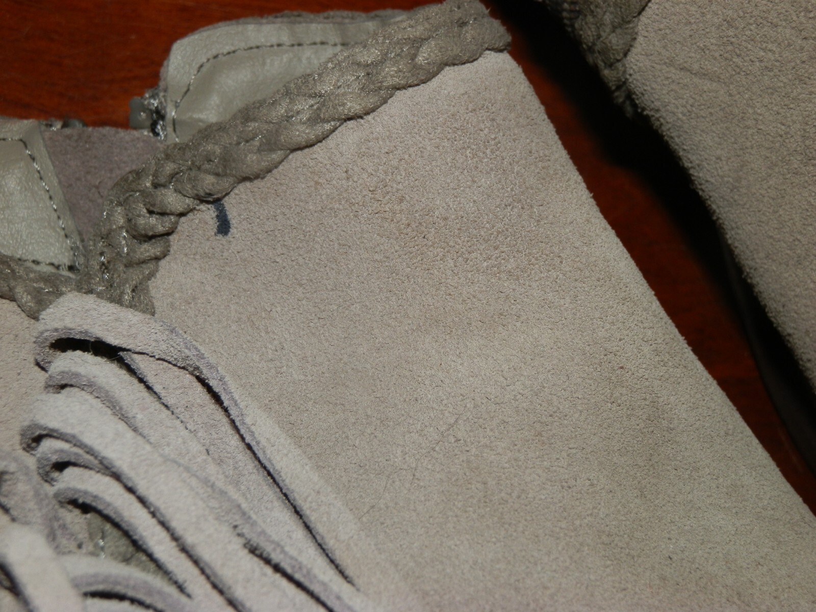 Crown Vintage Gray Suede Ankle Boots Women's 10M Pre Owned Nice Condition