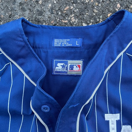 Vintage 90s MLB Los Angeles Dodgers Starter Baseball Jersey LA Pinstripe - Picture 6 of 9