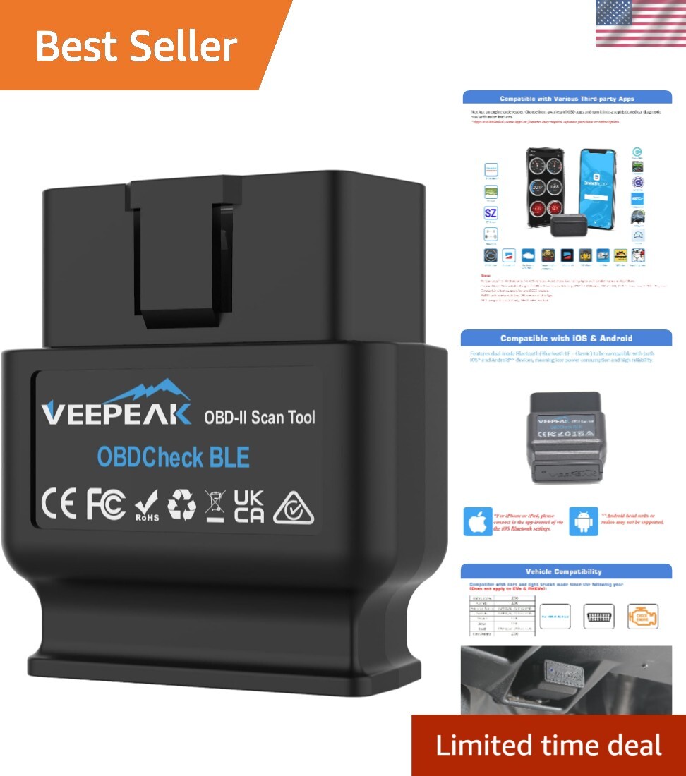 BLE OBD II Scanner by OBDCheck - Diagnose Check Engine Light Fast-image