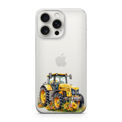 Handyhülle Traktor gelb Sonne 351 Schutz Cartoon Xiaomi 14 Tpro