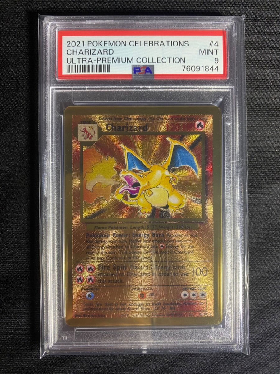 2021 Pokemon Celebrations 25th ANNIVERSARY Charizard Gold Metal #4