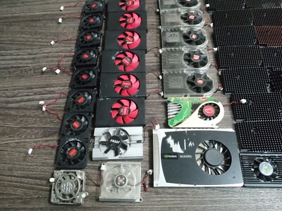 Bulk Lot ATI  Radeon Cooling Fans Heatsinks For Graphics Cards - FREE SHIPPING 