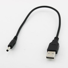 USB 2.0 A Male To 3.5 x 1.35mm Male Charger Charging Cable DC Power Supply 25cm