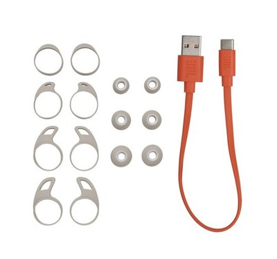 JBL Reflect Flow Pro, Waterproof True Wireless Earbuds Beige/White