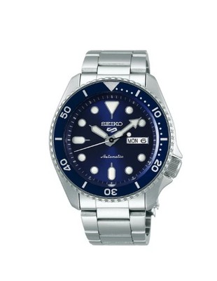 Seiko 5 Sports SRPD51K1 Automatik Herrenuhr blaues Zifferblatt Tag Datum 42,5 mm