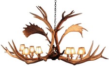 Handcrafted Elk Antler Chandelier-Unique Lighting
